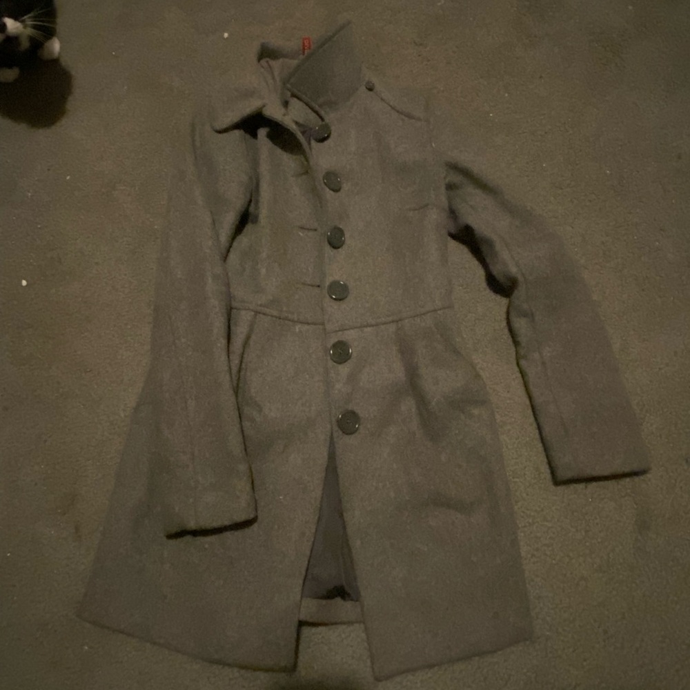 Divided pea coat